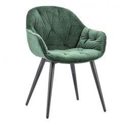 Contract chair model 12044 velvet green 