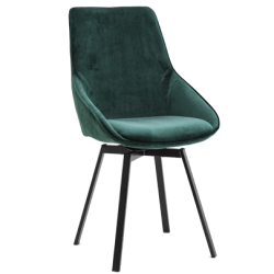 Contract chair Model Beau velvet green