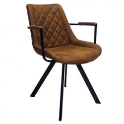 Contract chair model 12059a cognac 