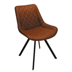 Contract chair model 12059 cognac
