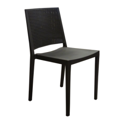 chaise de terrasse de restauration avec accoudoir dans le modèle  17881 noir