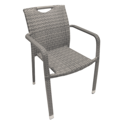 Horeca terras stoel Model 17851 grijs