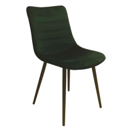 Contract chair model 14192 velvet green
