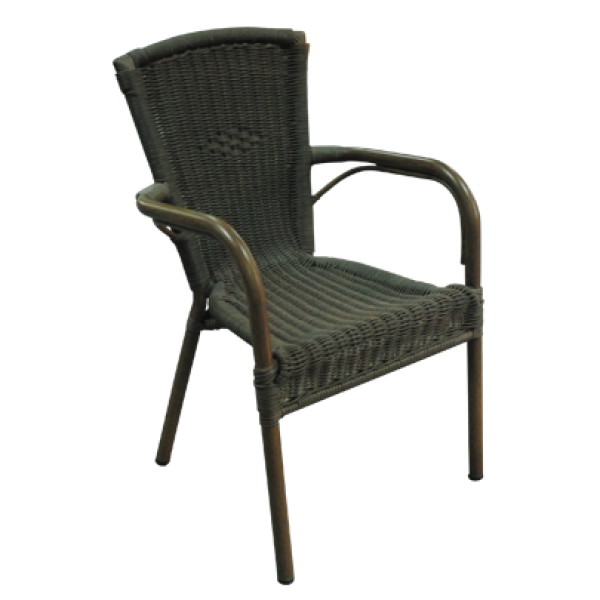 Horeca terras stoel model 17740 Donker Bruin