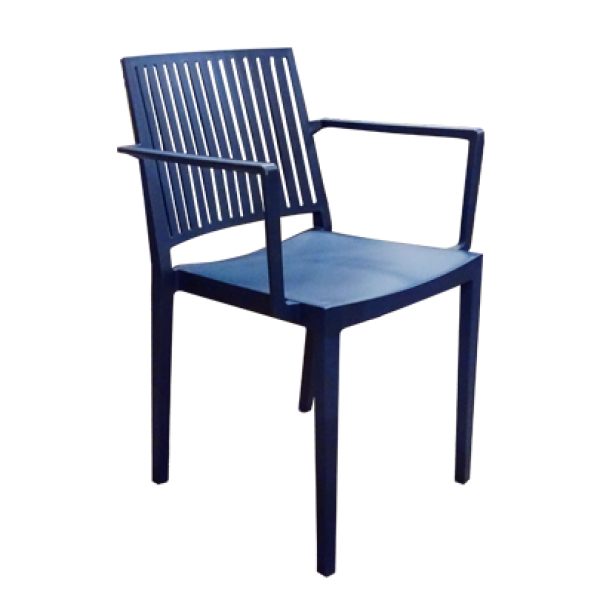 Horeca terras stoel Model 17880 arm blauw 