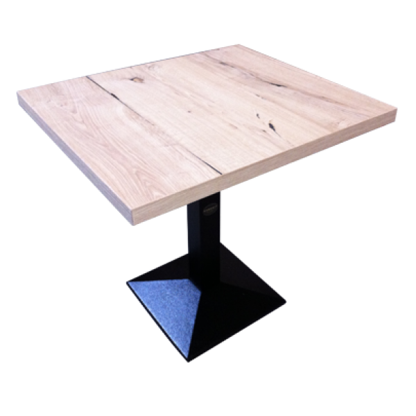 Horeca tafel onderstel model 18003 tafelblad eiken crack
