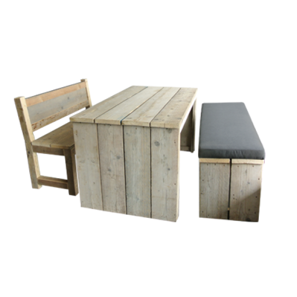 Used wood lounge set model 20146 set